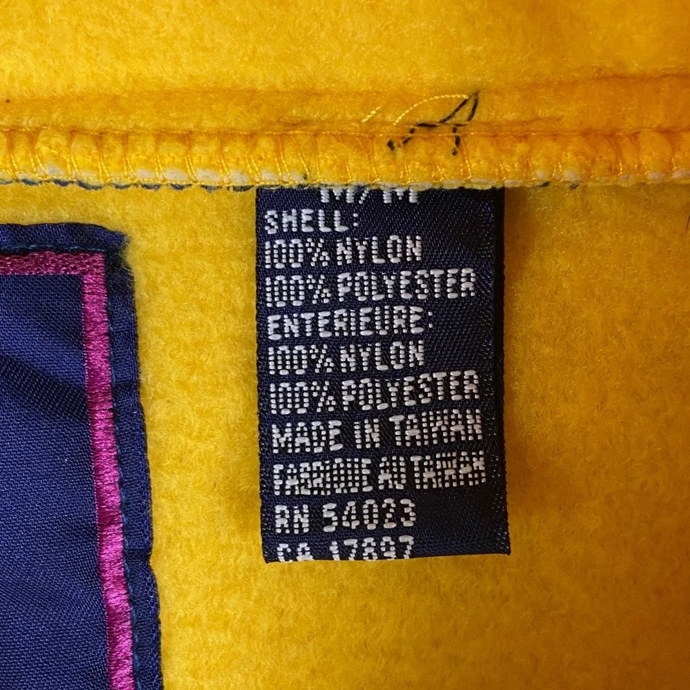 Vintage Gap Arctic Light Fleece Anorak Jacket Mens M Blue Yellow Pullover 90s